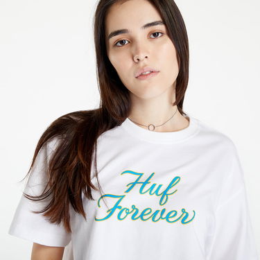 Crop top HUF Forever Crop Tee Hvid | WTS0048 WHITE, 3