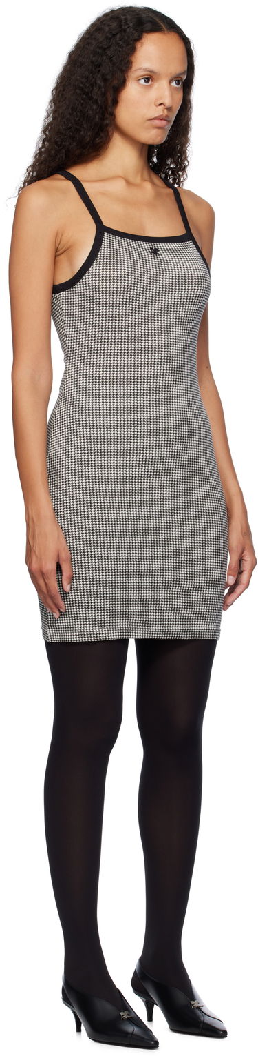 Kjole Courrèges Courrèges Houndstooth Mini Dress Sort | 324JRO458JS0167, 1