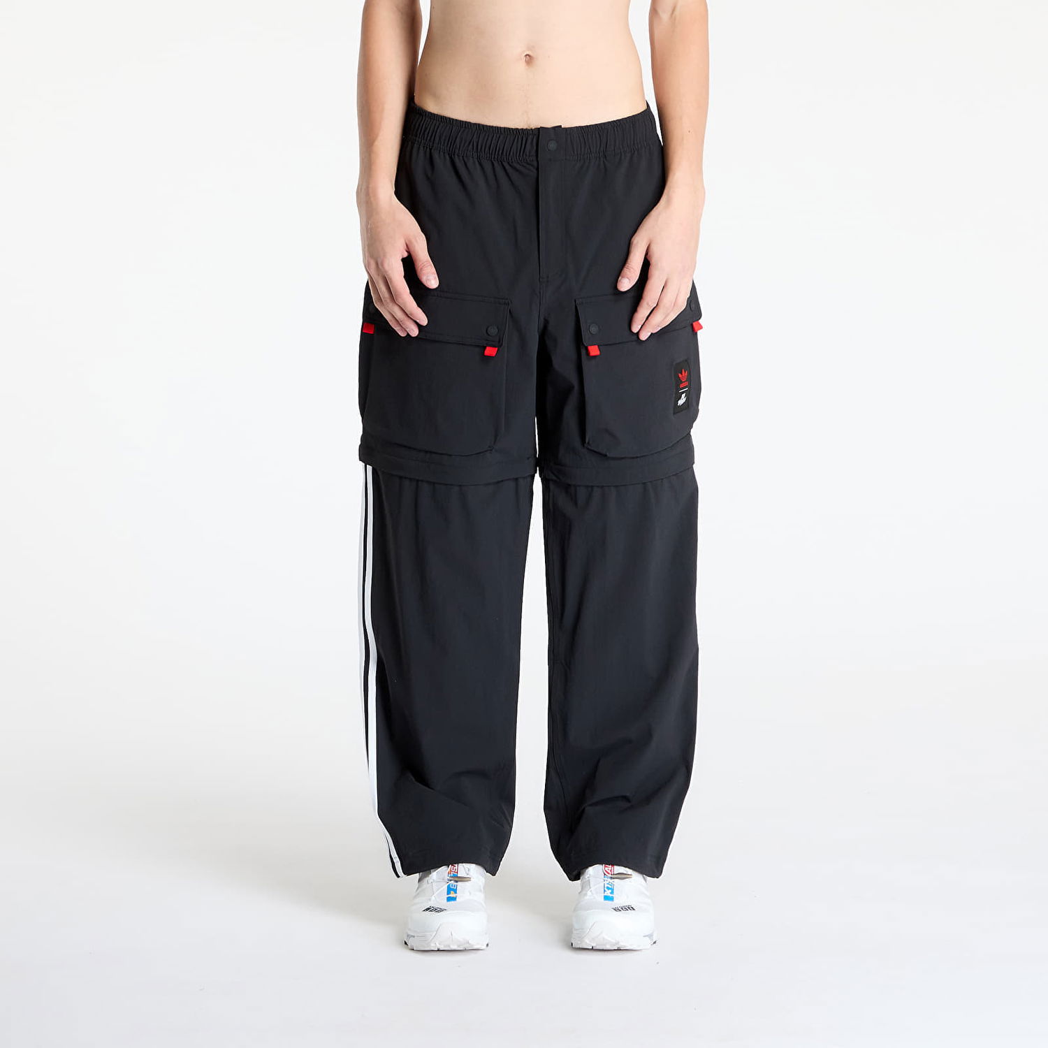 Cargo bukser adidas Originals 100 Thieves Zip Pants Sort | JM3260, 0