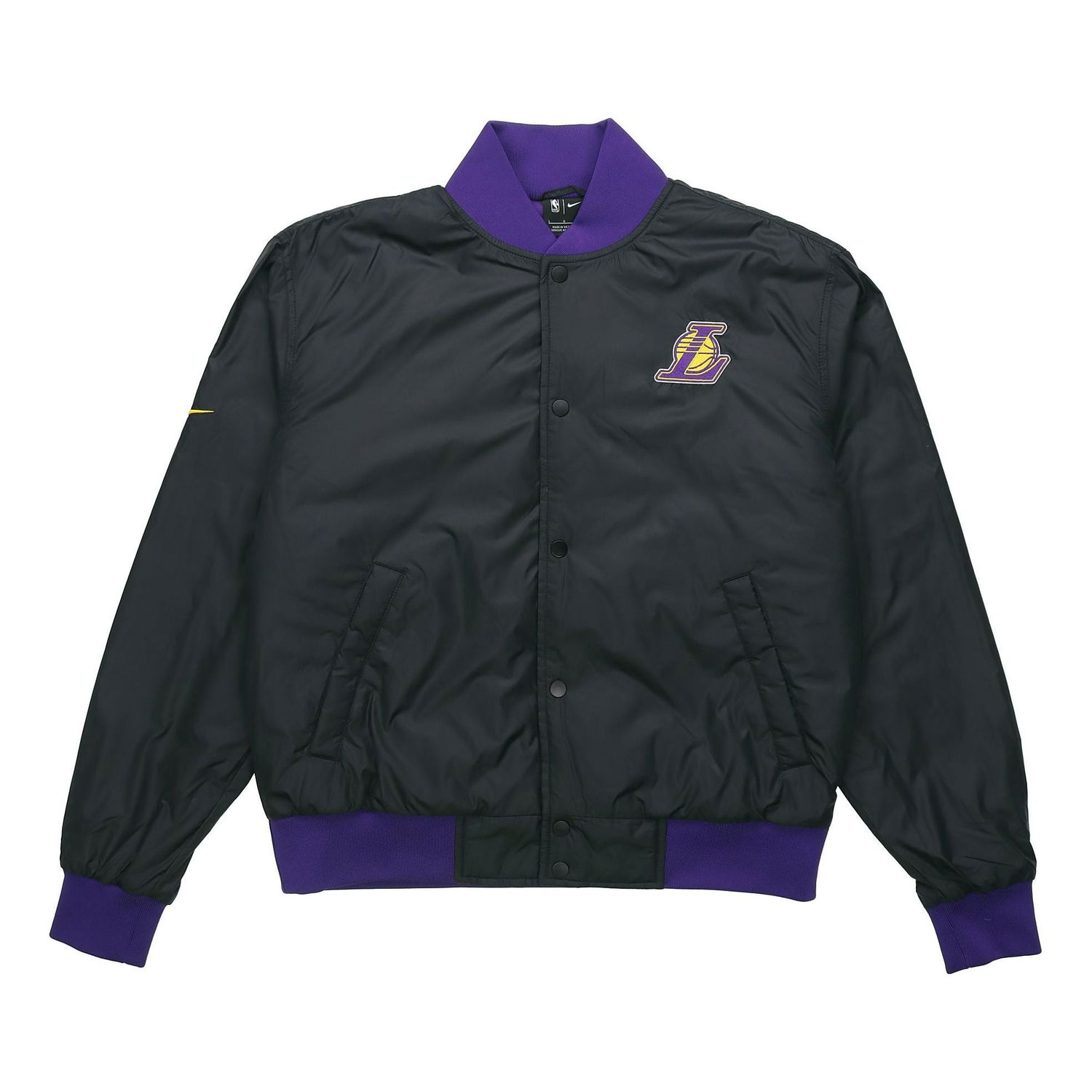 Bomberjakke Nike Los Angeles Lakers Logo Jacket Sort | DB4787-010, 0