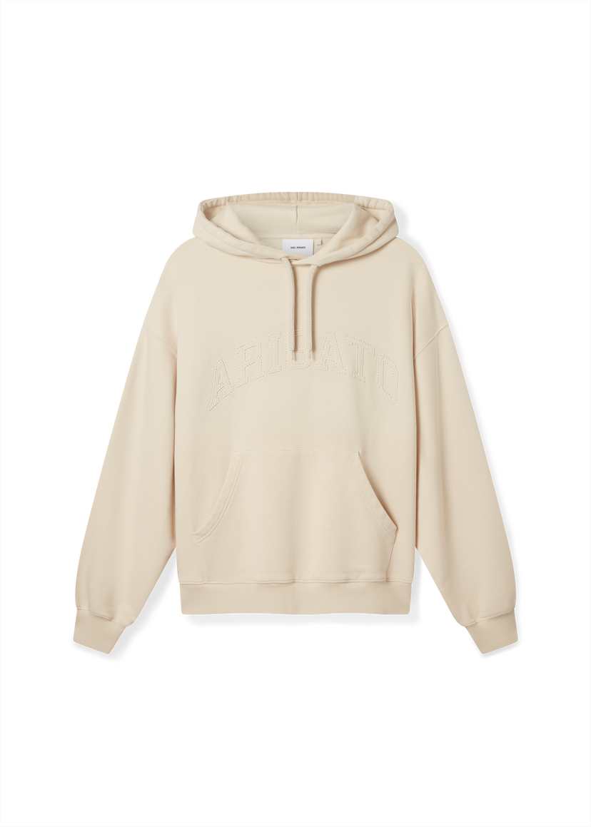 Sweatshirt AXEL ARIGATO Logo-Embroidered Fleece Hoodie Beige | A3022002