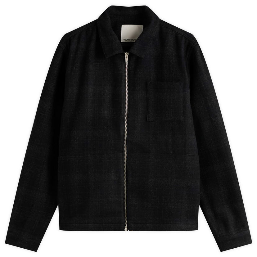 Jakke YMC YMC Bowie Check Jacket Sort | P5ZAU-01