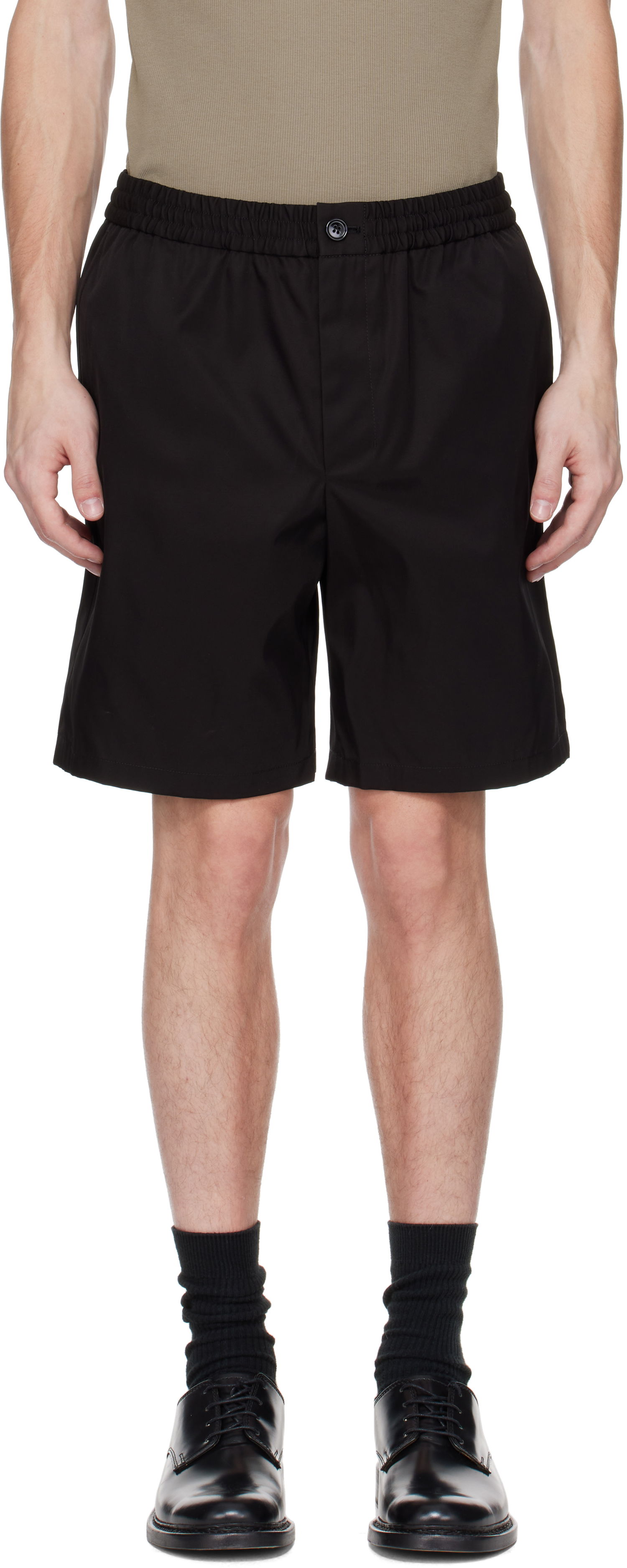Shorts AMI AMI Paris Twill Shorts Sort | HSO304.PA0007, 0