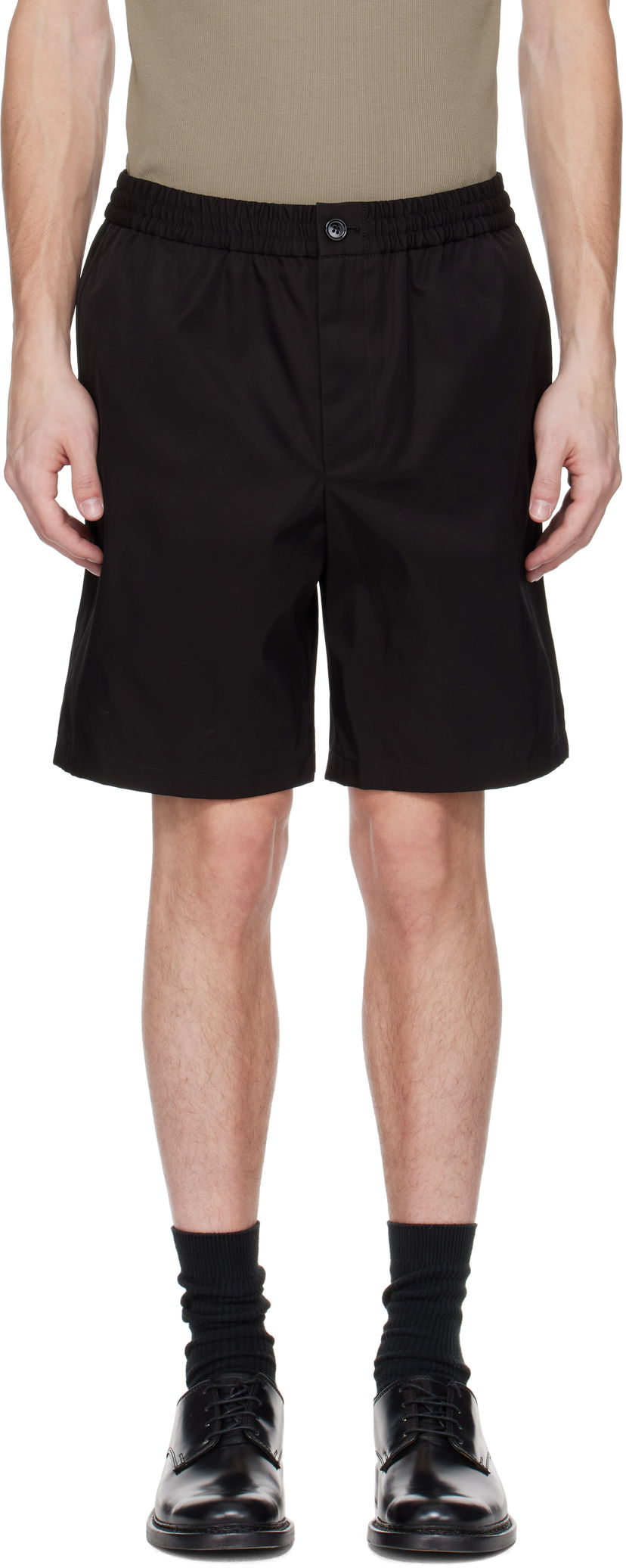 Shorts AMI AMI Paris Twill Shorts Sort | HSO304.PA0007