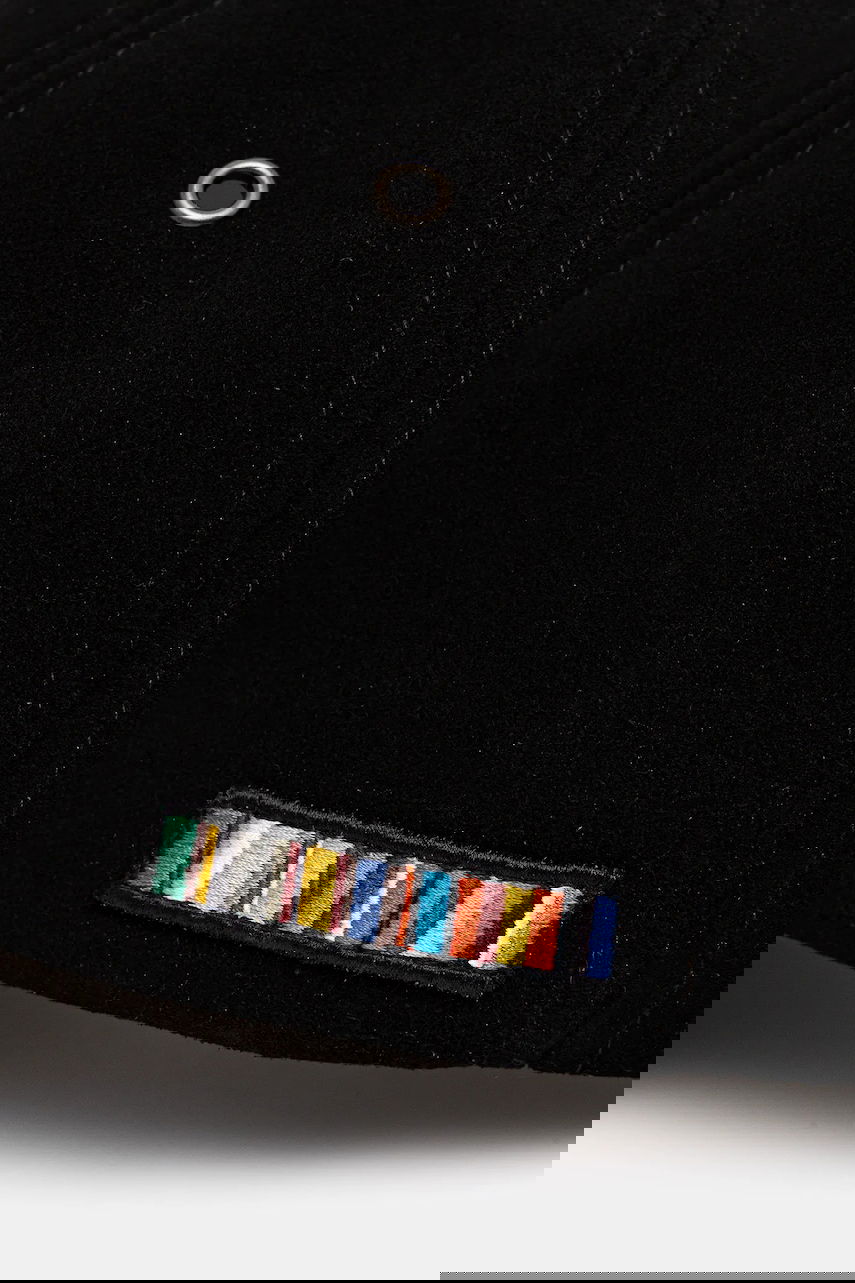 Kasket Paul Smith Paul Smith Suede Baseball Cap Sort | M1A.987DT.T660, 1