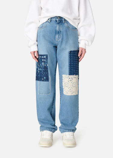 Jeans AXEL ARIGATO Relaxed Fit Patchwork Jeans Blå | A2988001, 5