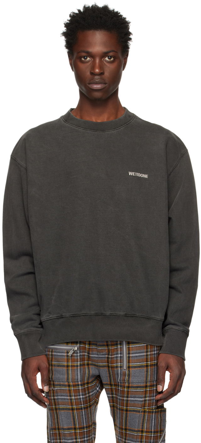 Sweatshirt We11done We11done Basic Sweatshirt Grå | WD-TS3-22-707-U-CH, 0