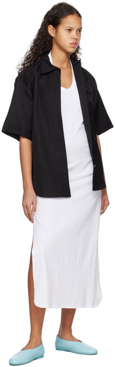 Skjorte Loulou de Saison Loulou de Saison Moheli Short Sleeve Shirt Sort | MOHELI, 3