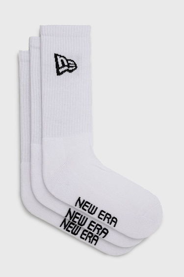Sokker New Era Flag Crew Socks Hvid | 13113558, 0