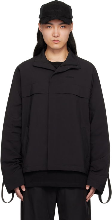 Vindjakke We11done We11done Strapped Windbreaker Jacket Sort | WD-JP0-25-004-M-BK, 0
