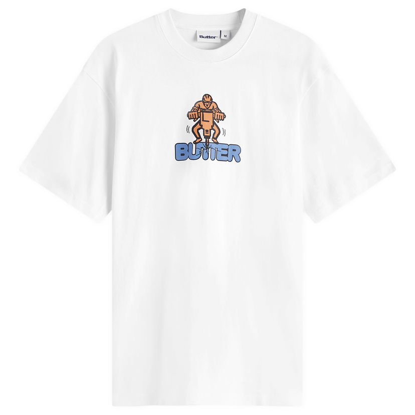 T-shirt Butter Goods Jack Hammer T-Shirt Hvid | BGQ224D20501