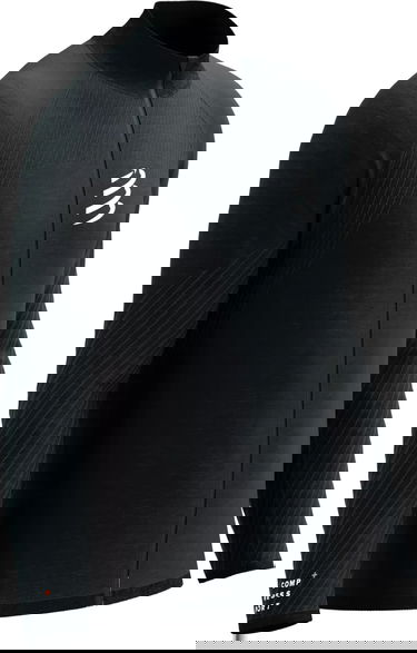 Sweatshirt Compressport Seamless Zip Sweatshirt Sort | aswu2199014, 0