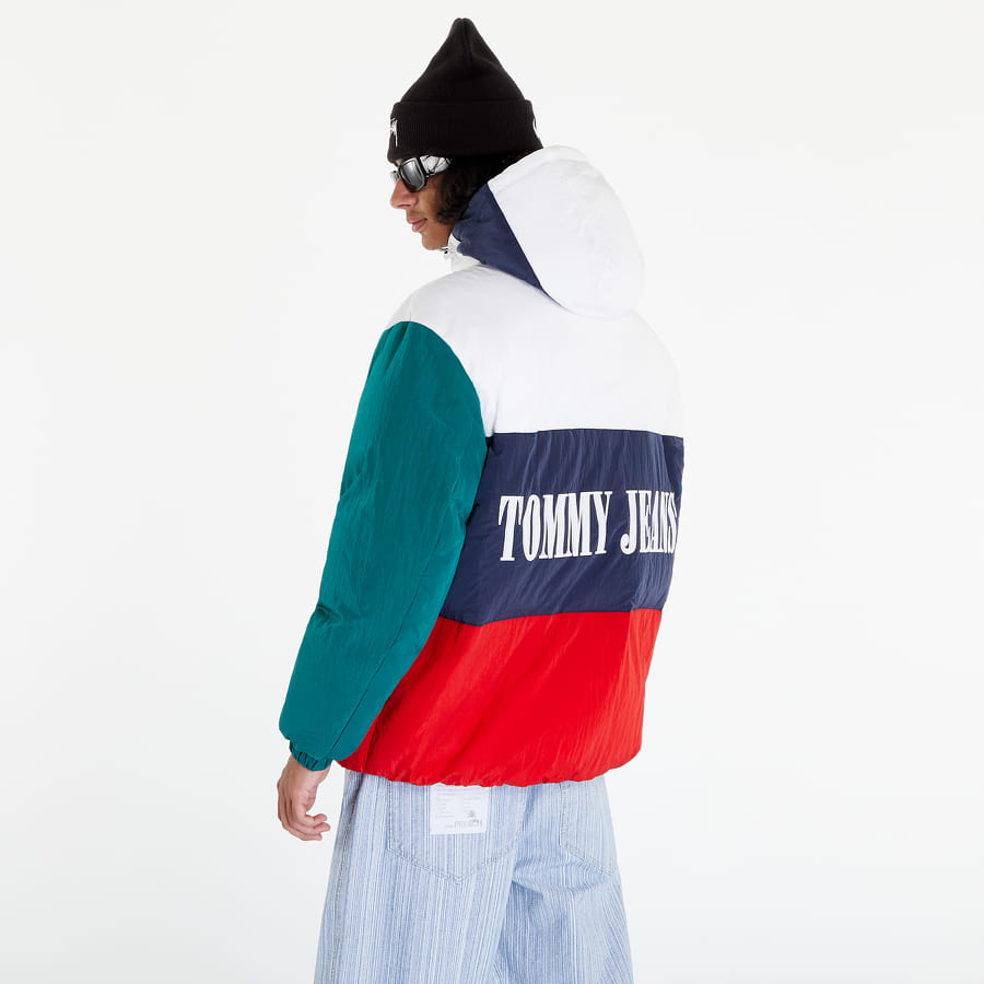 Puffer jakke Tommy Hilfiger Archive ColorBlock Puffer Jacket Flerfarvet | DM0DM14457 YBR, 1