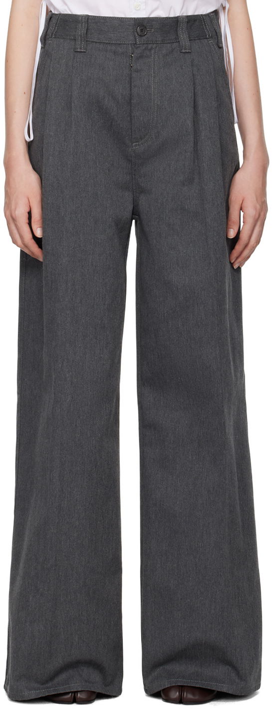 Bukser Maison Margiela Creased Trousers Grå | S51KA0598 M35239