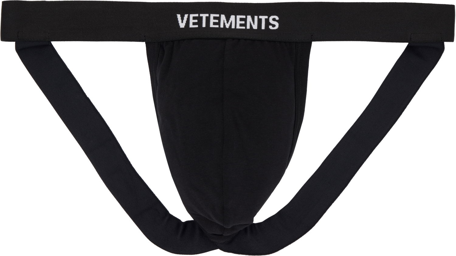 Trusser VETEMENTS Vetements Logo Jockstrap Sort | MH76UN200BB, 0