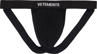 Trusser VETEMENTS Vetements Logo Jockstrap Sort | MH76UN200BB, 0