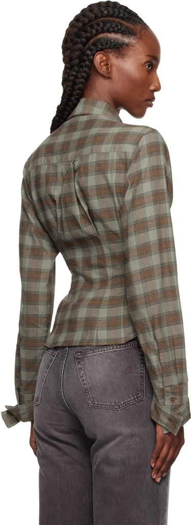 Skjorte OUR LEGACY Our Legacy Envelop Plaid Shirt Grøn | W4252EI, 2