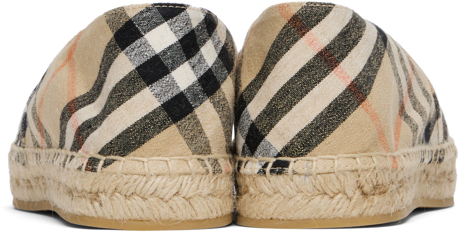 Tøj Burberry Burberry Check Mews Espadrilles Beige | 8109235, 1