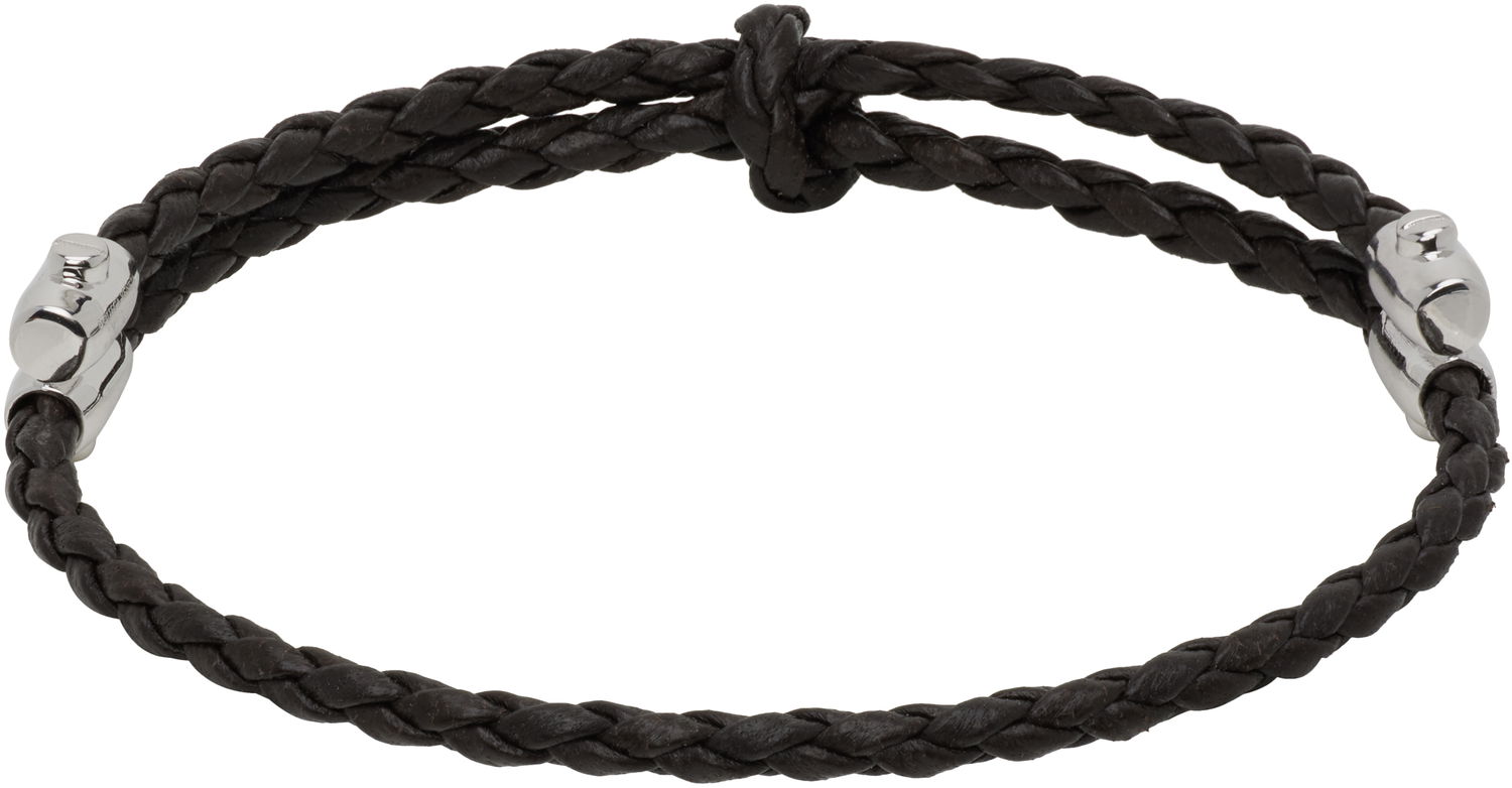 Armbånd Bottega Veneta Bottega Veneta Braided Leather Bracelet Brun | 838329V507C2113, 1