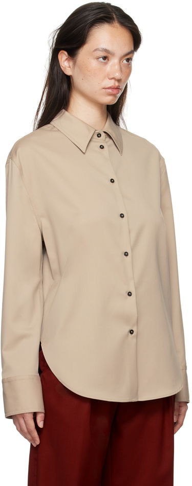 Skjorte Loulou de Saison Loulou de Saison Eliana Long Sleeve Shirt Brun | ELIANA, 4