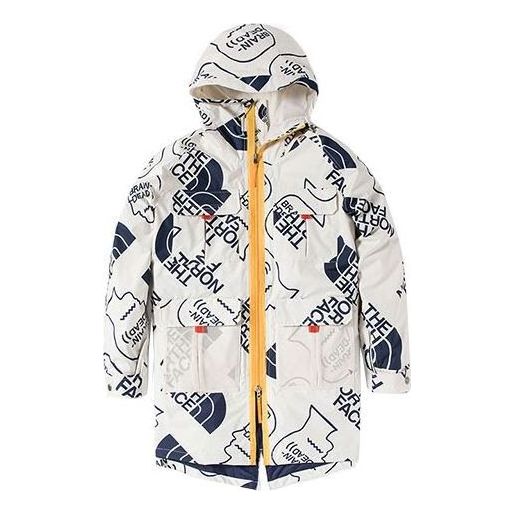 Regnfrakke The North Face Oversized Mountain Parka Hvid | 529S-WE9