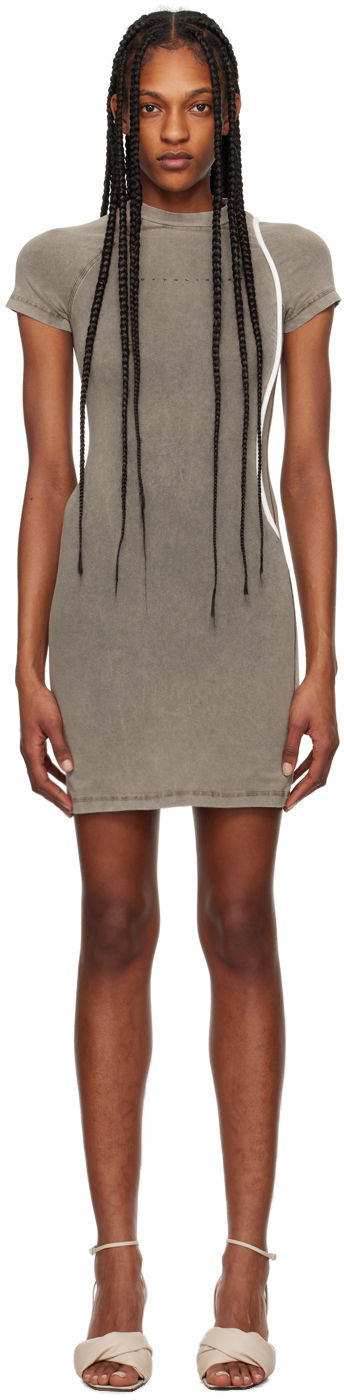 Kjole Ottolinger Ottolinger Fitted Minidress Grå | 1504002