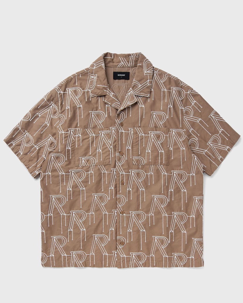 Skjorte Represent Clo Represent EMBRODIERED INITIAL OVERSHIRT Brun | MLM212-431
