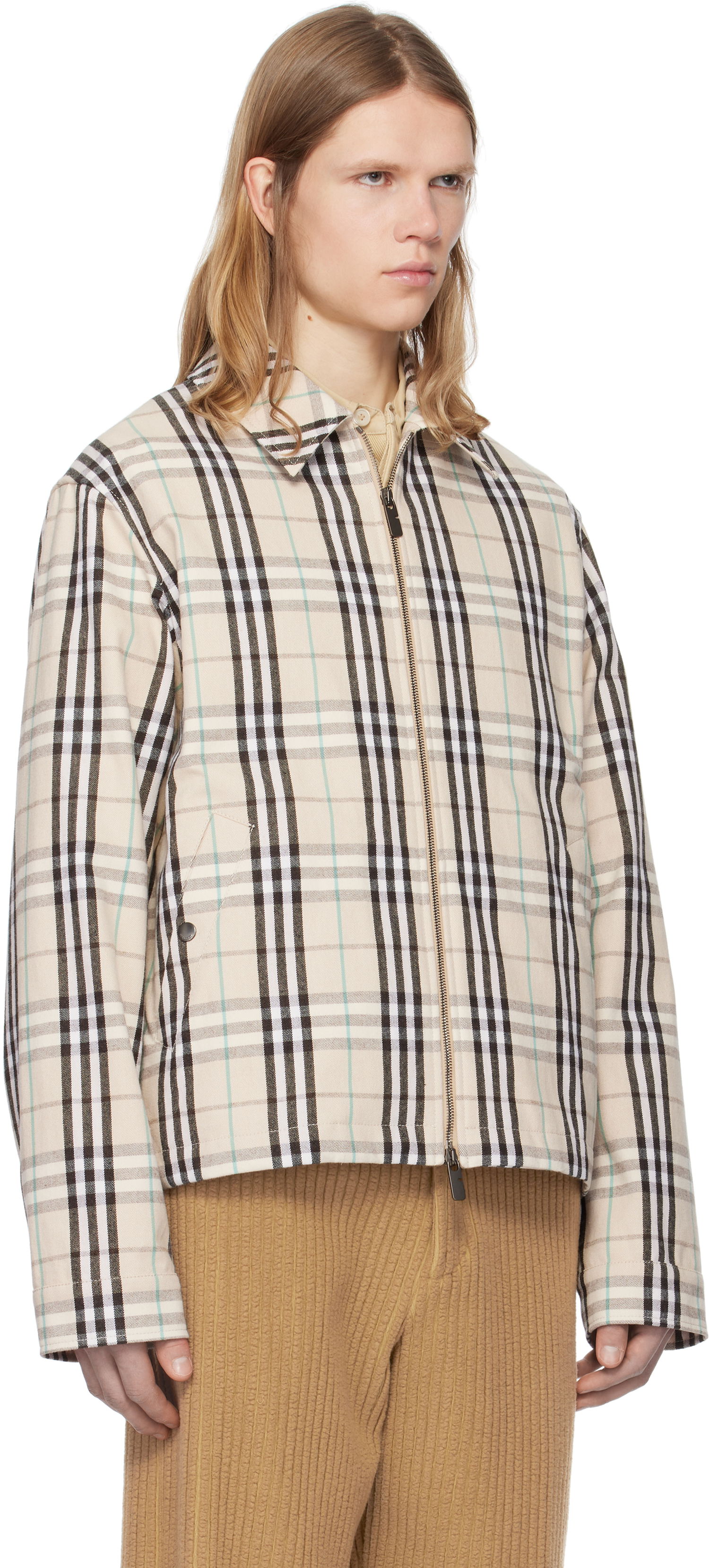 Jakke Burberry Burberry Check Cotton Harrington Jacket Beige | 8101040, 1