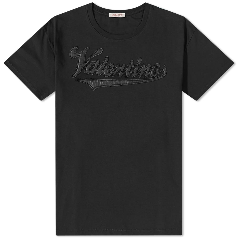 T-shirt Valentino Varsity Logo Tee Sort | 2V3MG12U95D-0NO, 0