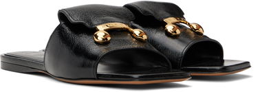 Tilbehør Marni Marni Trunkaroo Leather Sandals Sort | SAMS024000 P8287, 3