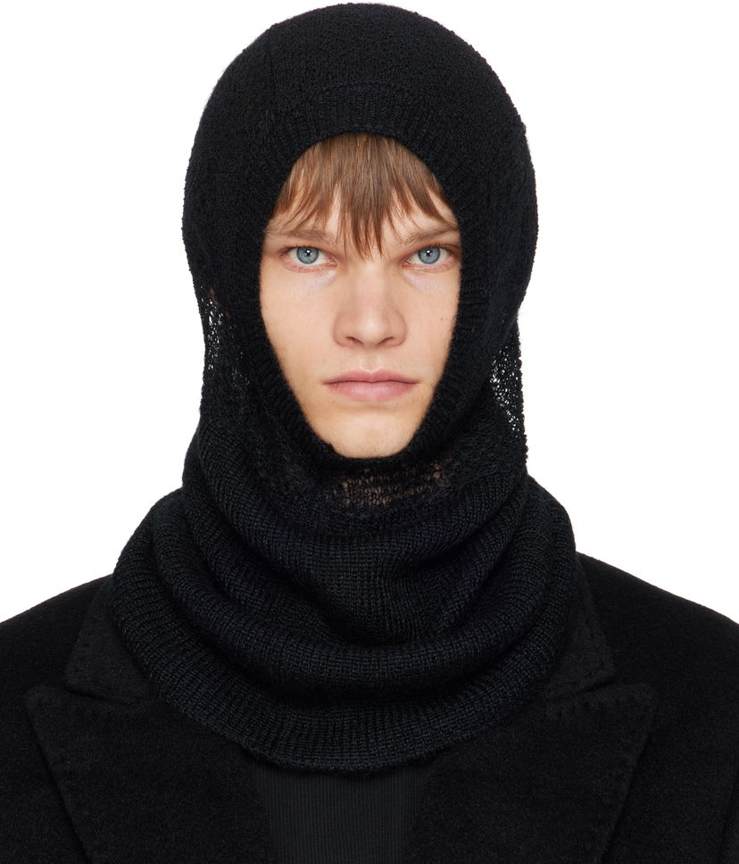 Hat Ann Demeulemeester Ann Demeulemeester Knit Balaclava Sort | B0013191-KN070-099