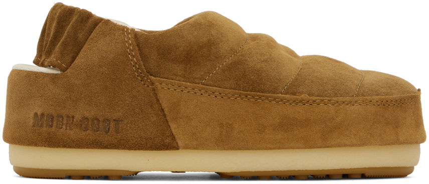 Sneakers og sko Moon Boot Tan Evolution Slippers Brun | 146015, 0