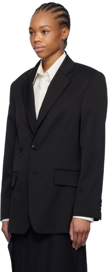 Jakke Maison Margiela MM6 Maison Margiela Tailoring Wool Blazer Sort | S52BN0136 M35153, 3