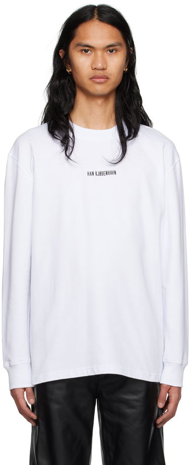 T-shirt Han Kjøbenhavn Han Kjobenhavn Long Sleeve T-Shirt Hvid | M-132924, 0