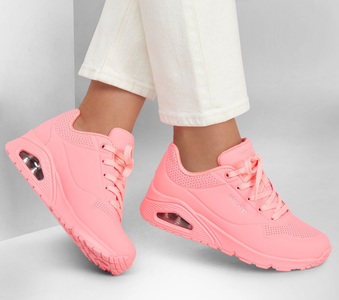 Sneakers og sko Skechers Uno Lyserød | 73690-CRL, 1
