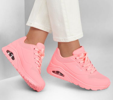 Sneakers og sko Skechers Uno Lyserød | 73690-CRL, 1