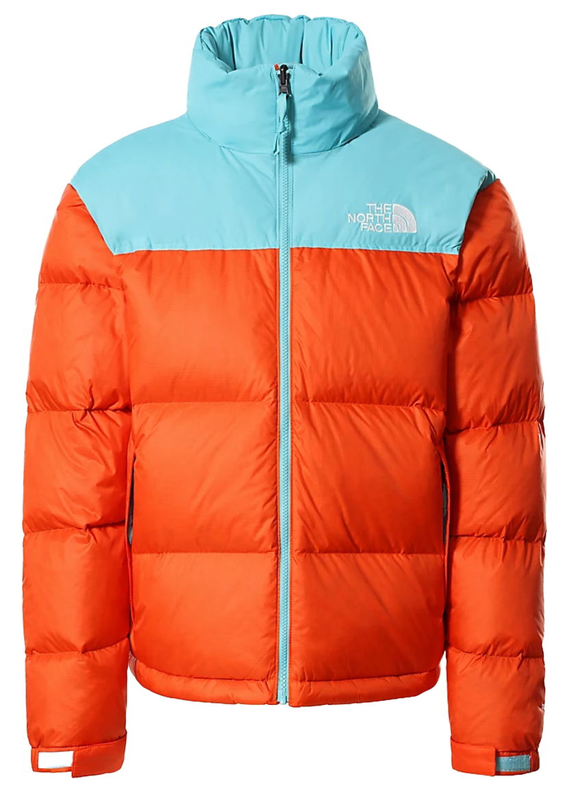 Puffer jakke The North Face 1996 Retro Nuptse 700 Fill Packable Jacket Red Orange-Transantarctic Blue Orange | NF0A3C8D1S0