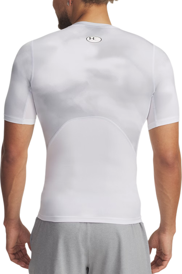 T-shirt Under Armour HG Armour Printed Short Sleeve T-Shirt Hvid | 1383321-101, 2