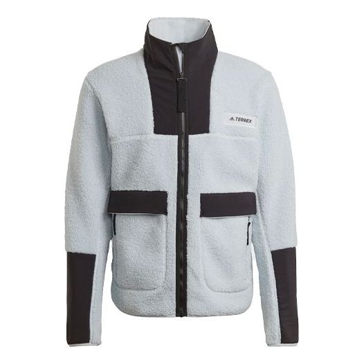 Sweater adidas Performance Terrex Fleece Stand Collar Jacket Blå | GI7381, 0