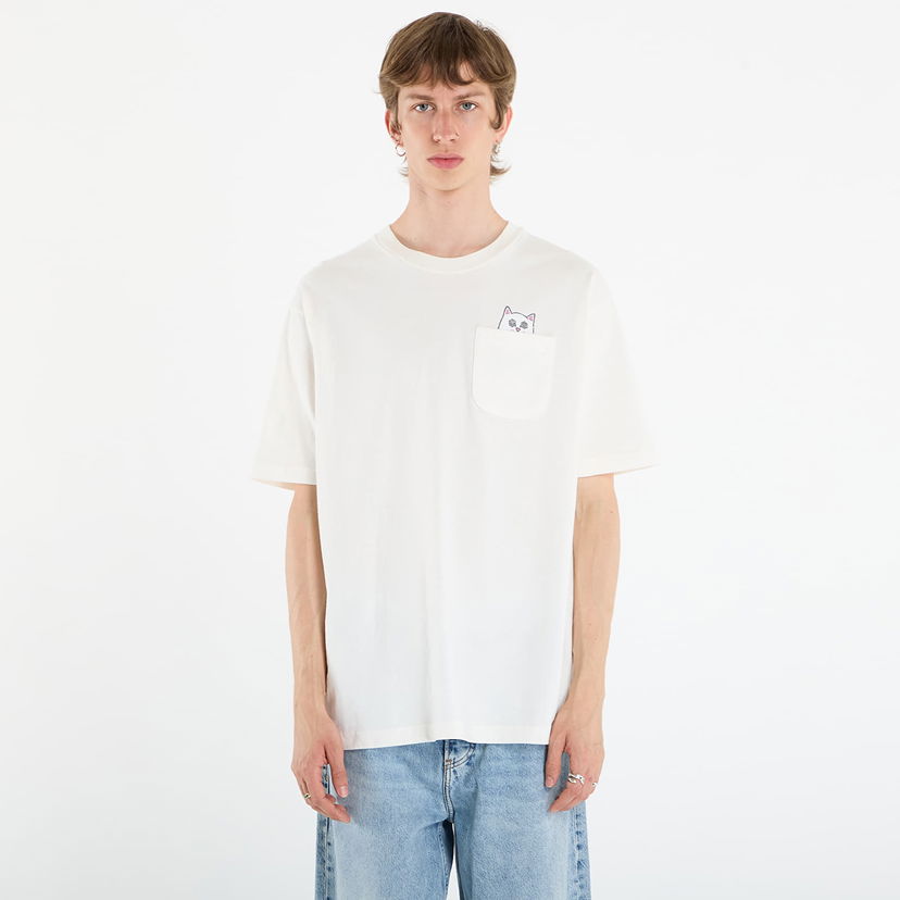 T-shirt RIPNDIP RIPNDIP Nut Then Bolt Pocket T-Shirt Hvid | RNDFALL25118