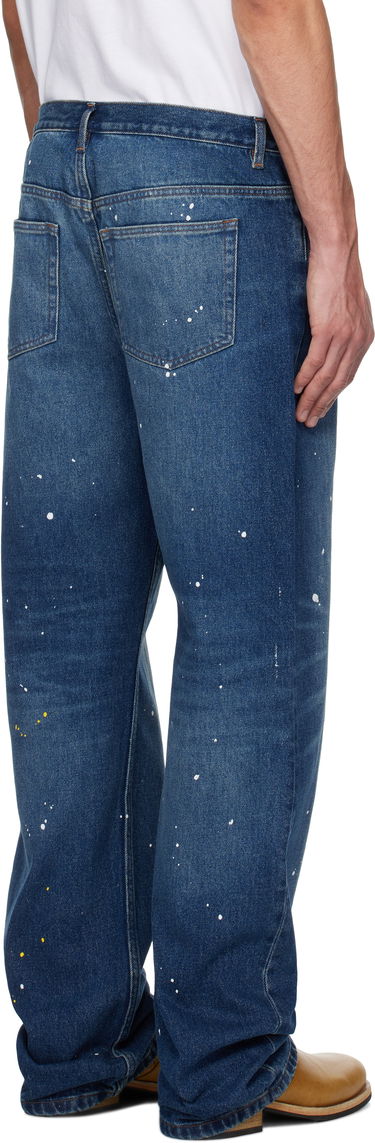 Jeans A.P.C. A.P.C. Relaxed Fit Paint Splatter Jeans Blå | COHGL-H09199, 2