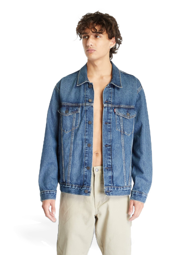 Jakke Levi's ® Relaxed Fit Trucker Jacket Med Indigo - Worn In Blå | A5782-0001