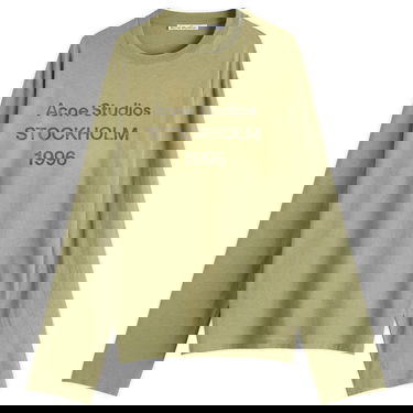 T-shirt Acne Studios Edden U 1996 Long Sleeve T-Shirt, Size X-Small Grøn | CL0197-AB7, 0