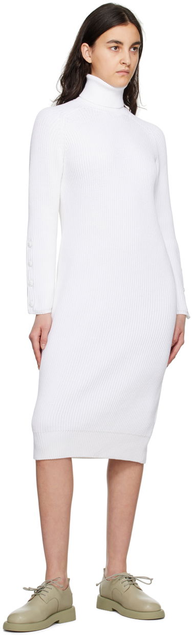 Kjole Max Mara Turtleneck Midi Dress Hvid | 2313210131600 13210131, 3