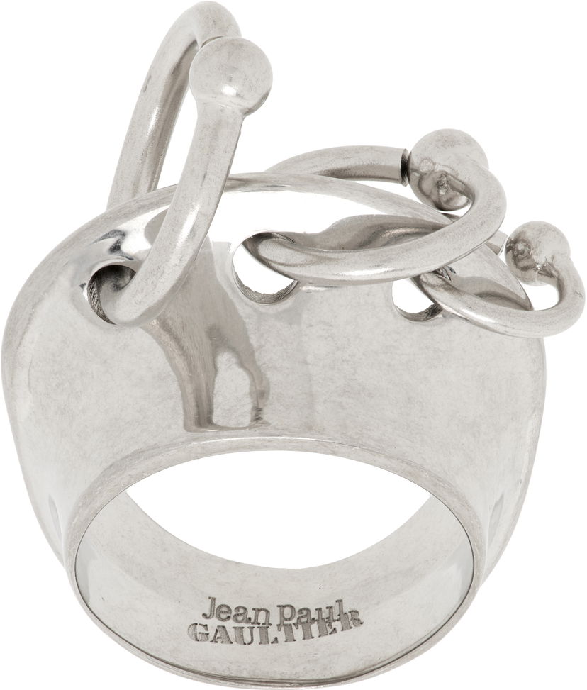Ring Jean Paul Gaultier Jean Paul Gaultier 'The Piercing' Ring Metalisk | 24/25-U-BA012-X053-91