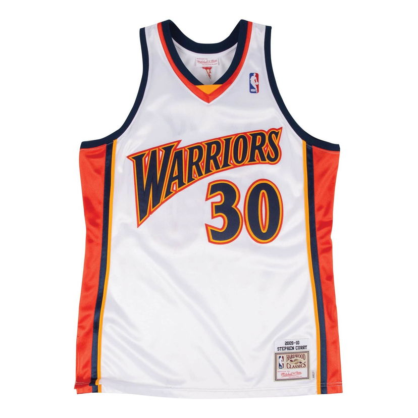 Jersey Mitchell & Ness NBA Golden State Warriors 'Stephen Curry 30' Jersey Hvid | AJY4CP19133-GSWWHIT09SCU