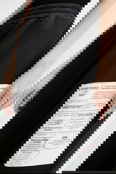Joggingbukser Maison Margiela MM6 Maison Margiela Print Sweatpants Sort | S52KA0527.M25012, 3