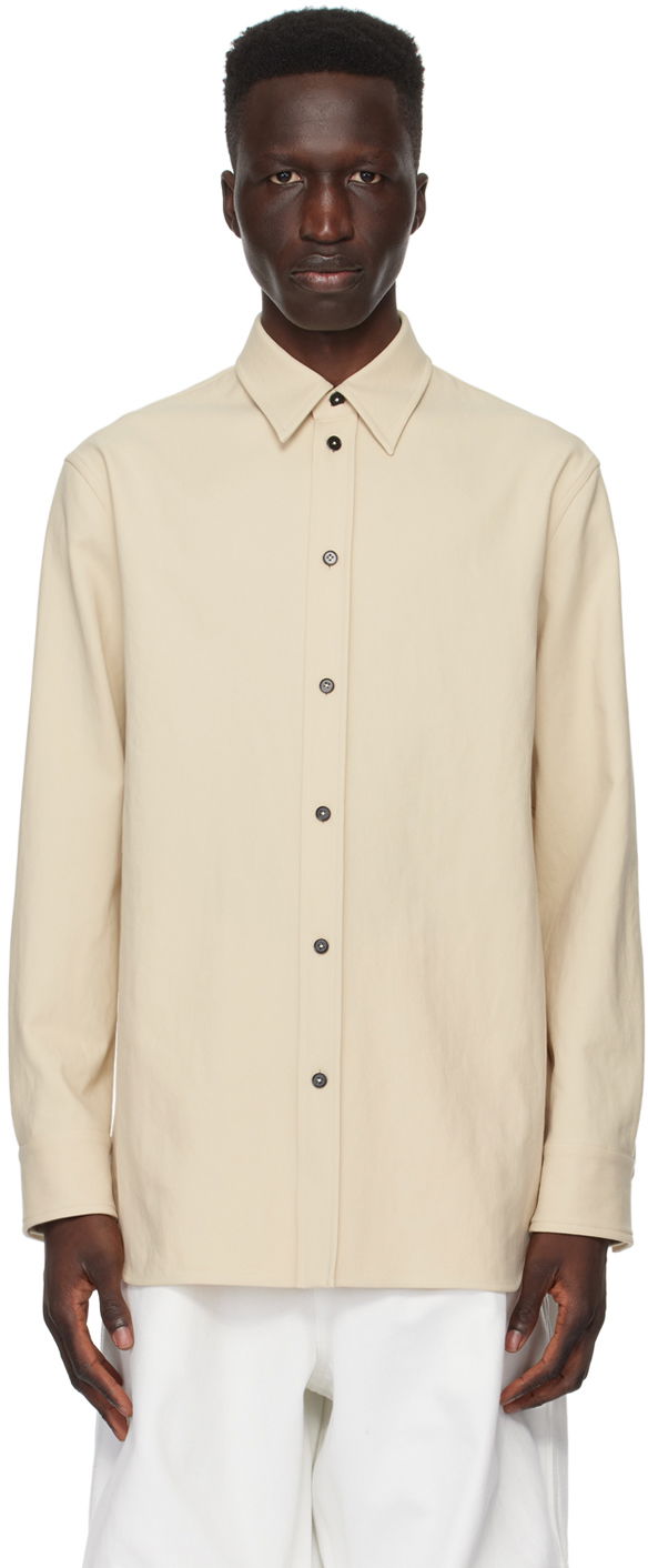 Skjorte Jil Sander Button Shirt Beige | J23DL0001_J70018