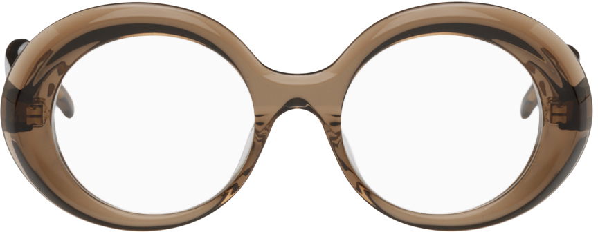 Solbriller Loewe Brown Oversized Oval Glasses Brun | LW50046IW49045, 0