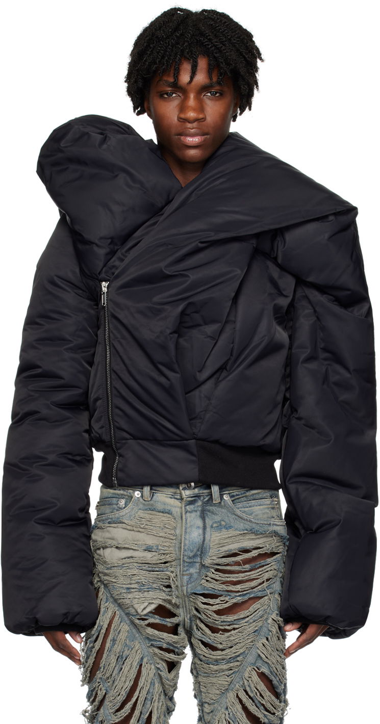 Bomberjakke Rick Owens DRKSHDW Doll Down Bomber Jacket Sort | DU02C5775 BR, 0